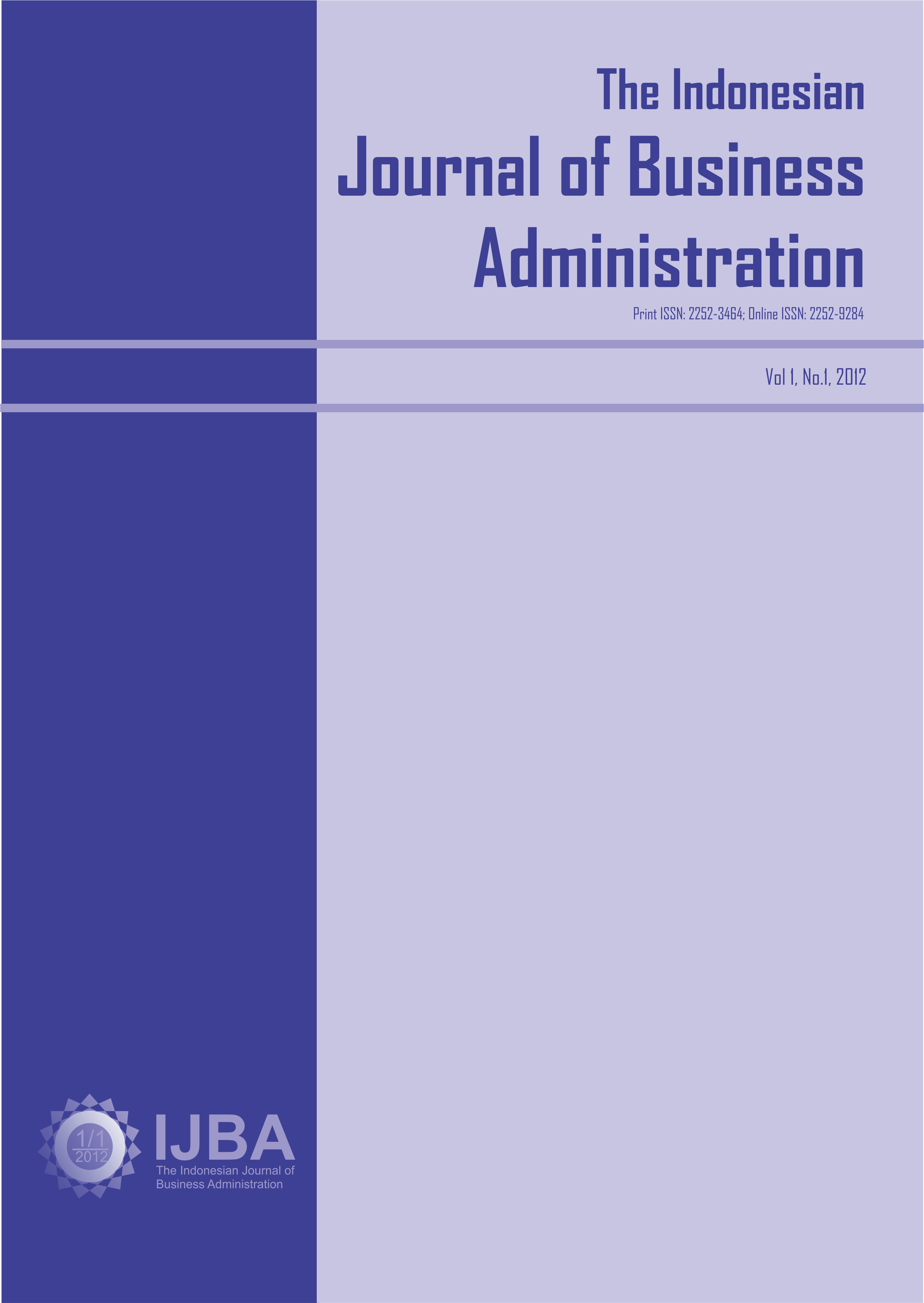 The Indonesian Journal of Business Administration